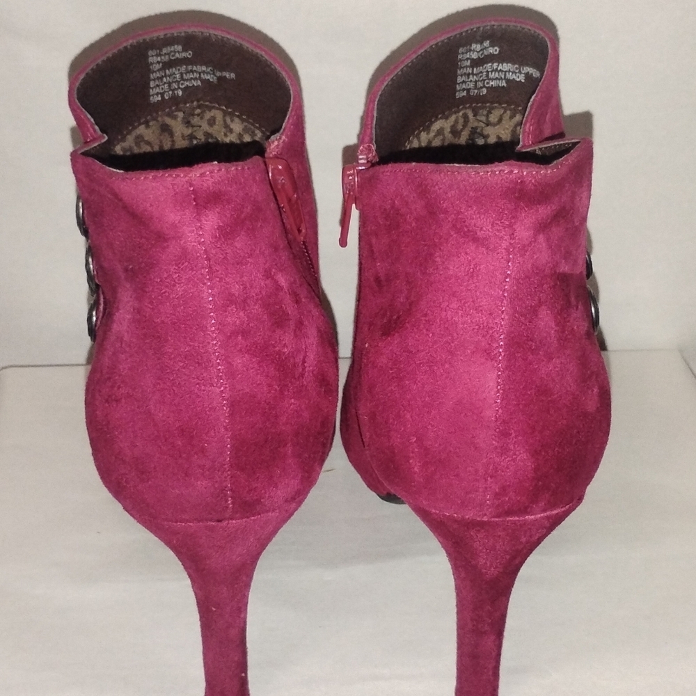 RIALTO Womens Cairo Fabric Closed Toe Ankle Fashion Suede Boots, Size 10M - Picture 3 of 12